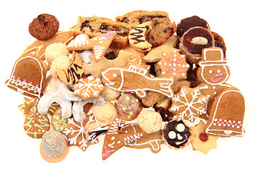 Image showing christmas cookies isolated 