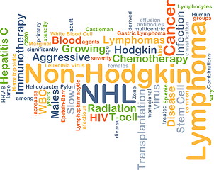 Image showing Non-Hodgkin lymphoma NHL background concept