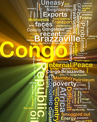 Image showing Congo Republic background concept glowing