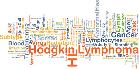 Image showing Hodgkin lymphoma background concept