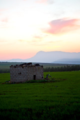 Image showing mountain in morocco africa l  and  sunrise