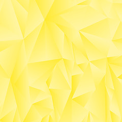 Image showing Abstract Yellow Polygonal Background
