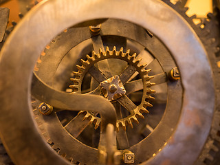 Image showing Grunge gear, cog wheels background. Concept of industrial, science, clockwork, technology.