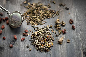 Image showing berries tea composition