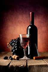 Image showing Bright wine composition