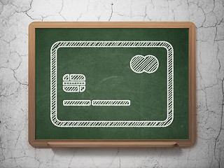 Image showing Business concept: Credit Card on chalkboard background