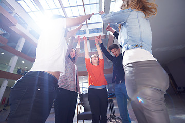 Image showing happy students celebrate