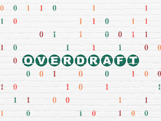 Image showing Business concept: Overdraft on wall background