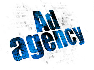 Image showing Marketing concept: Ad Agency on Digital background