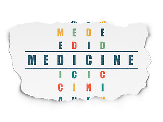 Image showing Health concept: Medicine in Crossword Puzzle