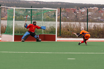 Image showing Youth field hockey competition