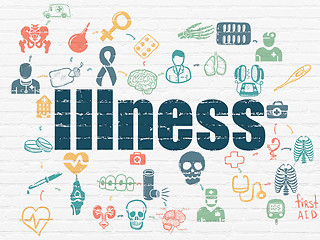 Image showing Healthcare concept: Illness on wall background