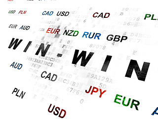 Image showing Finance concept: Win-Win on Digital background