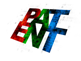 Image showing Law concept: Patent on Digital background