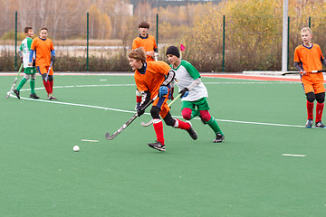 Image showing Youth field hockey competition