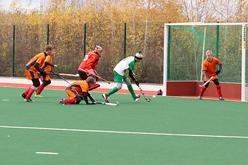 Image showing Youth field hockey competition