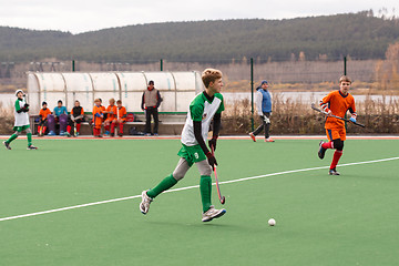 Image showing Youth field hockey competition