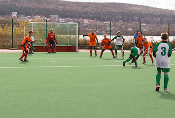 Image showing Youth field hockey competition