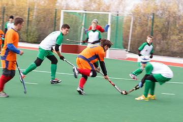 Image showing Youth field hockey competition