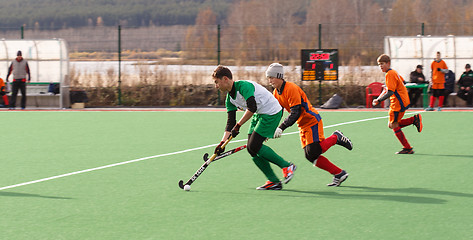 Image showing Youth field hockey competition