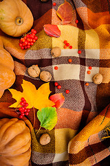 Image showing Romantic autumn still life