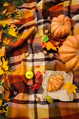 Image showing Romantic autumn still life