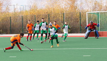 Image showing Youth field hockey competition