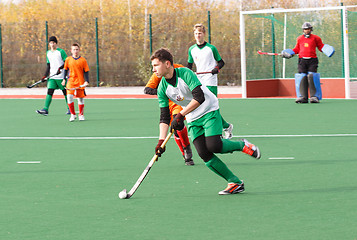 Image showing Youth field hockey competition