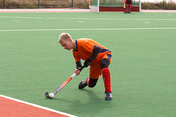 Image showing Youth field hockey competition