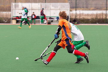 Image showing Youth field hockey competition