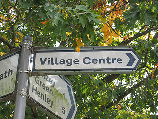 Image showing Village centre sign in Tanworth in Arden