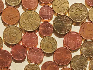 Image showing Euro coins