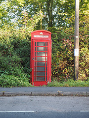 Image showing Red phone box in London