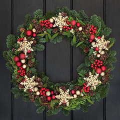 Image showing Snowflake Wreath