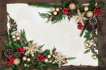 Image showing Festive Floral Border