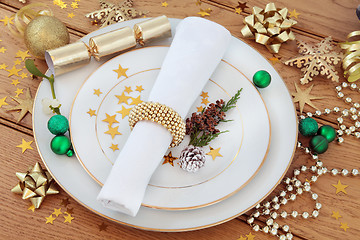 Image showing Holiday Table Setting