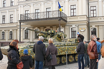 Image showing Exhibition of military equipment in Kyiv, Ukraine