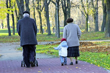 Image showing Autumn walk