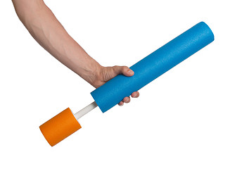 Image showing Foam water cylinder tube toy
