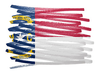 Image showing Flag illustration - North Carolina