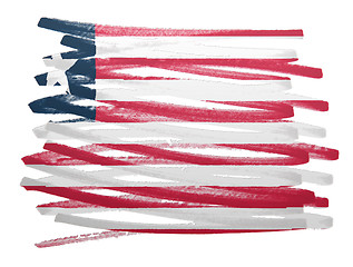 Image showing Flag illustration - Liberia