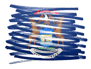 Image showing Flag illustration - Michigan