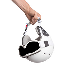 Image showing Snowboarding helmet isolated