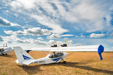 Image showing Che-22 Corvette airplane on little airport