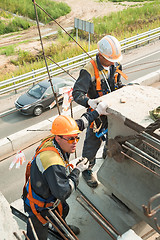 Image showing Builder Worker in safety protective equipment