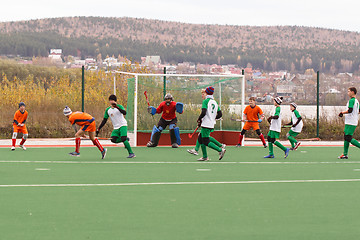 Image showing Youth field hockey competition