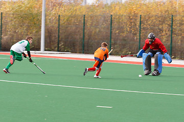 Image showing Youth field hockey competition