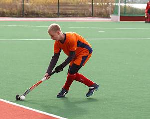 Image showing Youth field hockey competition