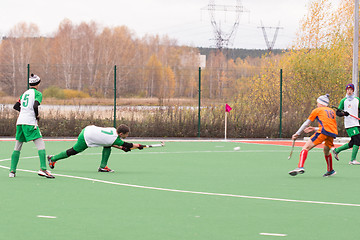 Image showing Youth field hockey competition