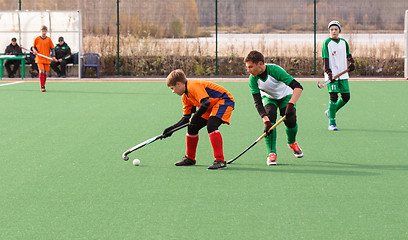 Image showing Youth field hockey competition